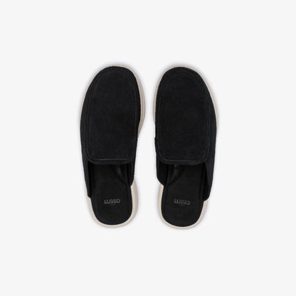 Lusso Cloud Esto Black Hairy Suede Shoe