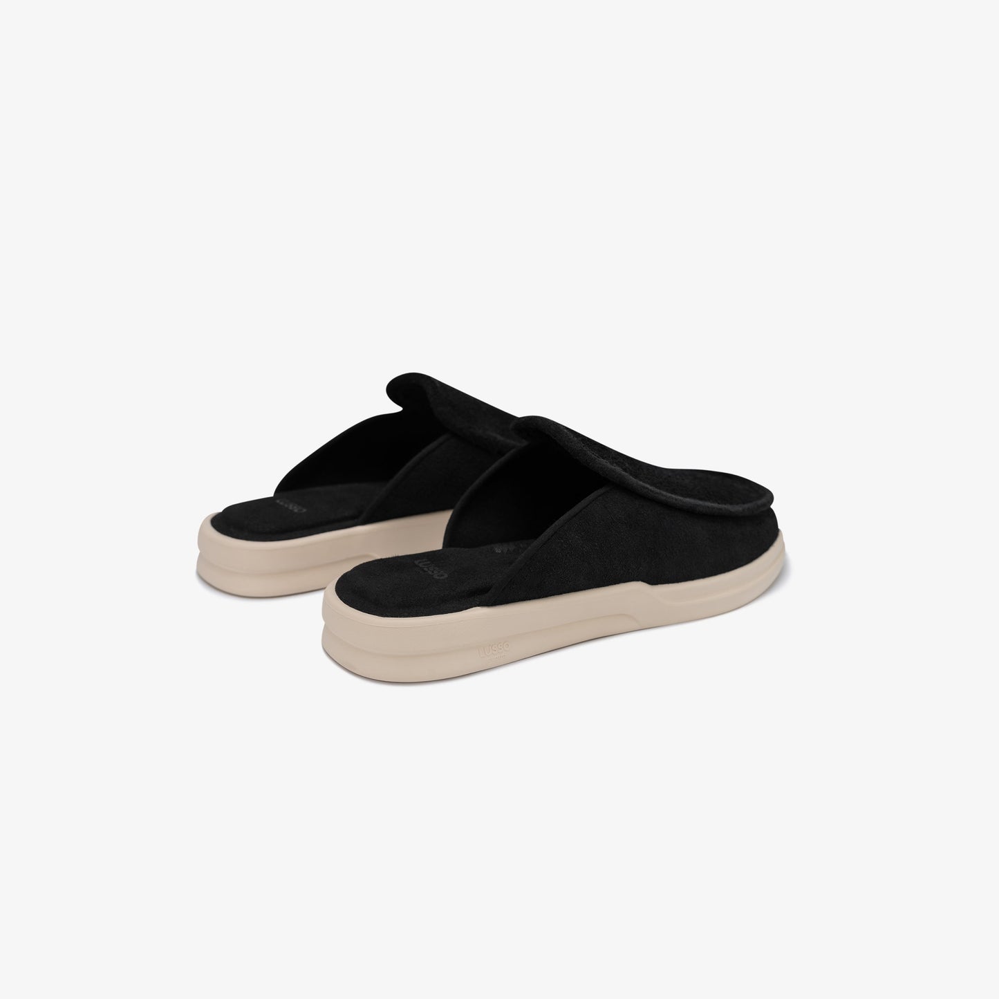 Lusso Cloud Esto Black Hairy Suede Shoe