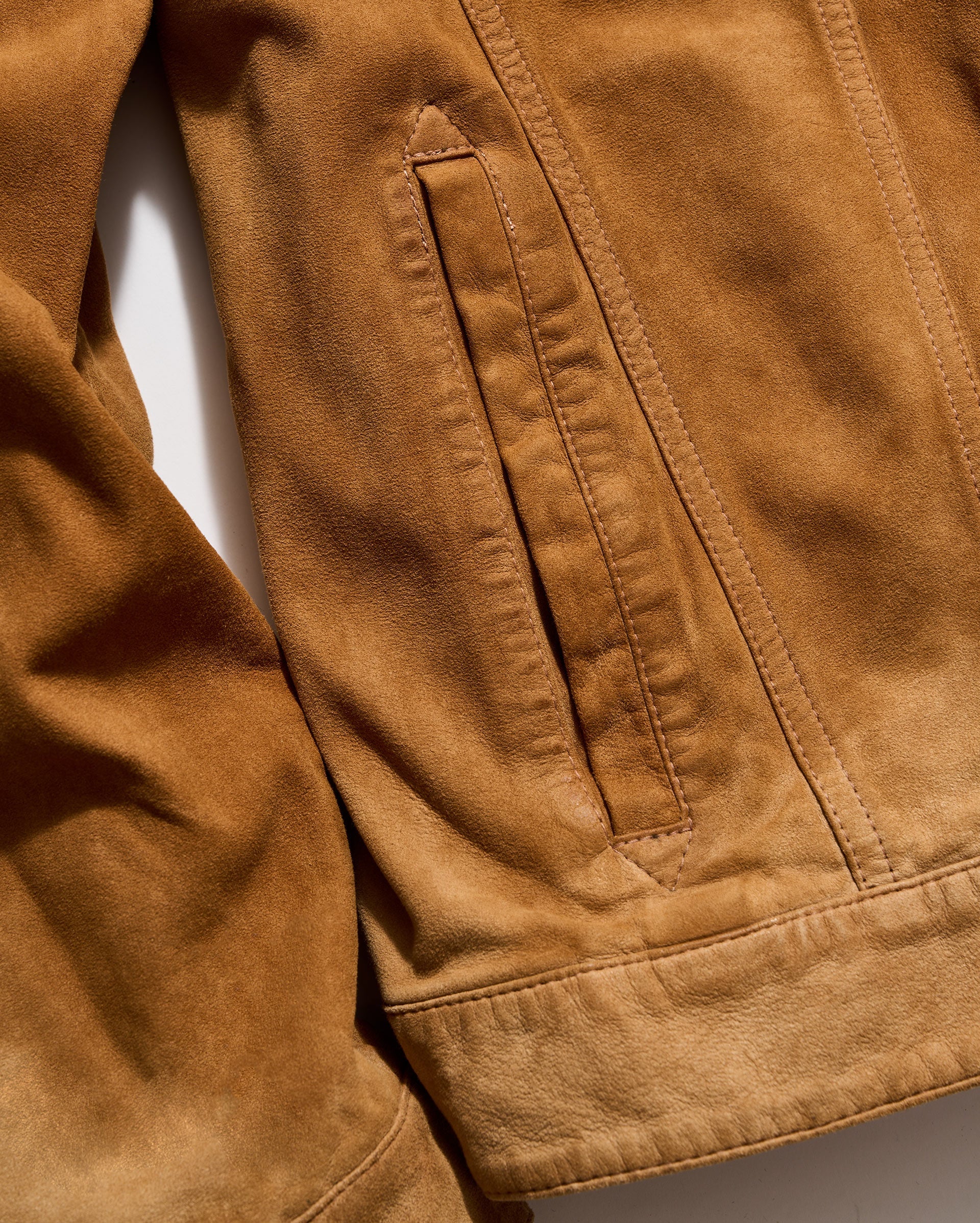 Billy Reid Waxed Suede Tupelo Trucker Jacket