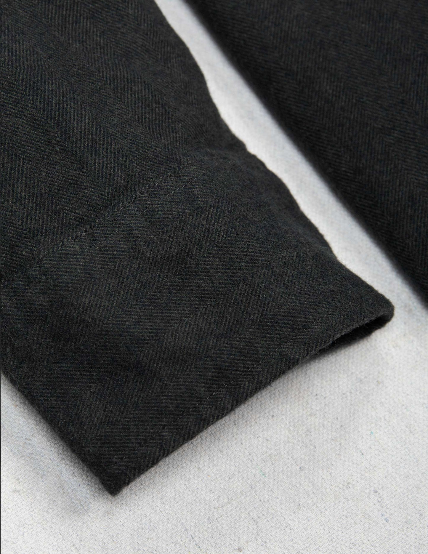 Rivay Cortina Brushed Cotton Camp Shirt in Dark Olive