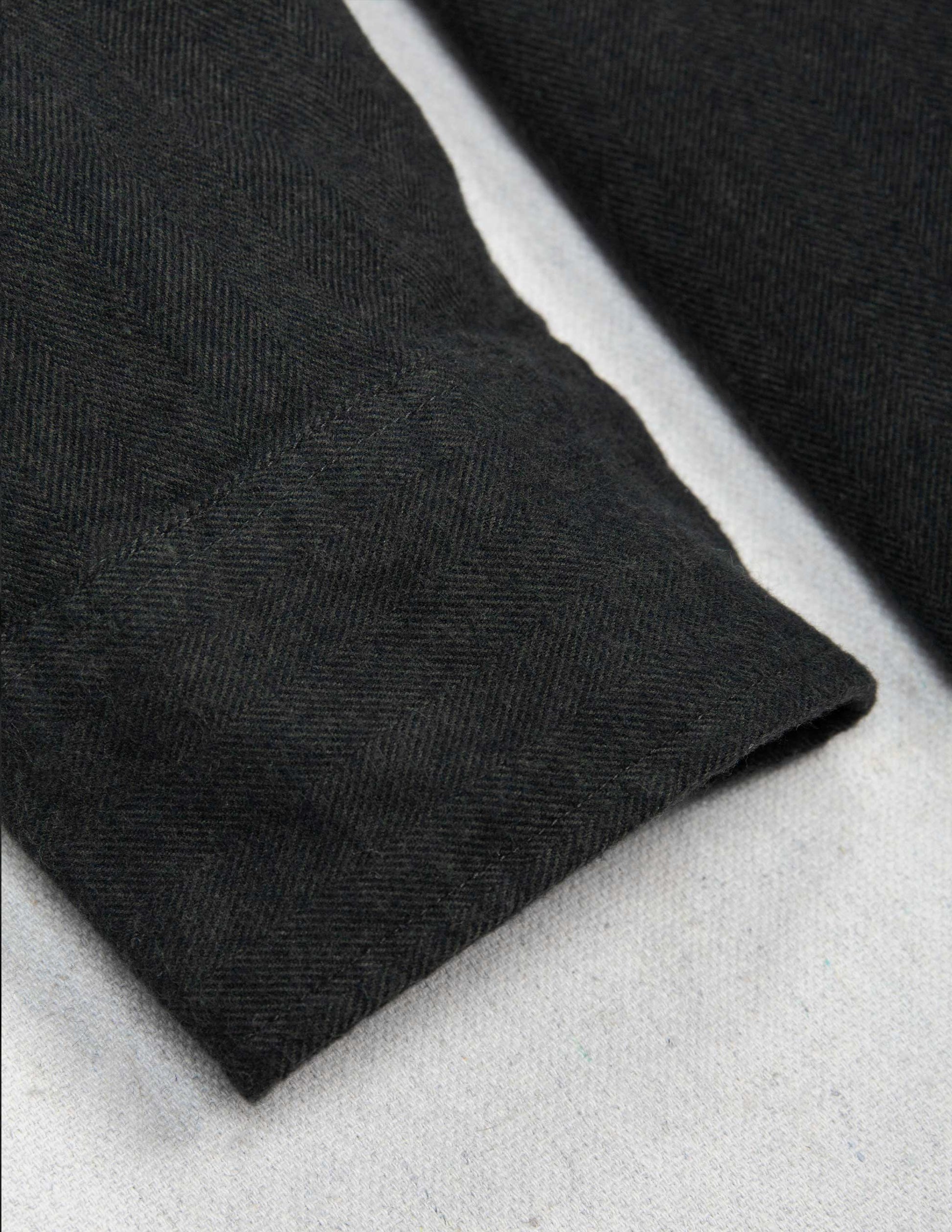 Rivay Cortina Brushed Cotton Camp Shirt in Dark Olive