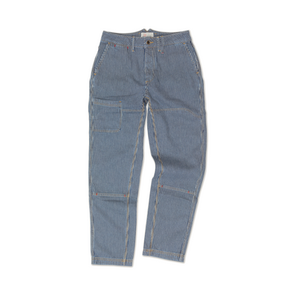 Courier Pant Sharp Fit in Indigo Hickory Stripe