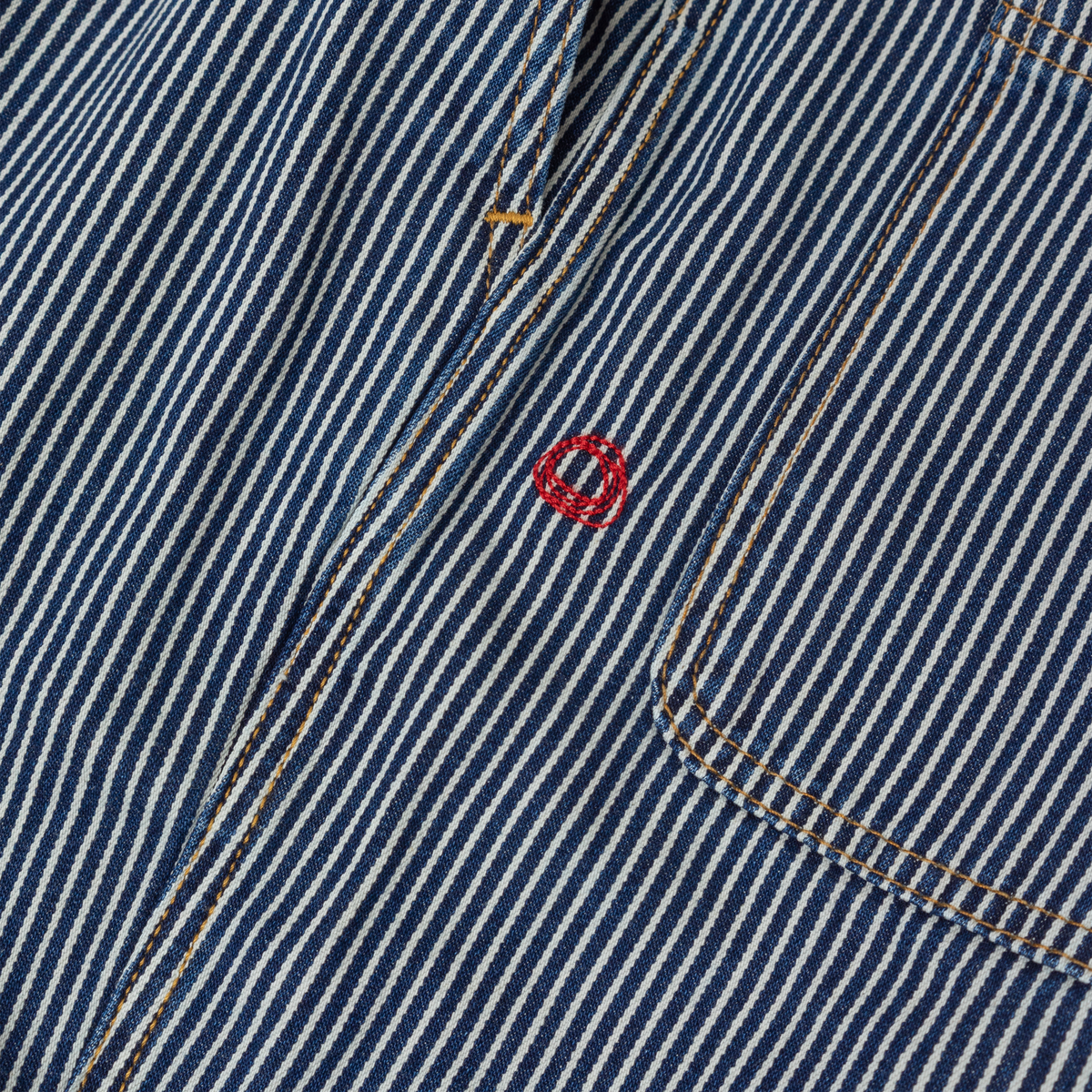 Courier Pant Sharp Fit in Indigo Hickory Stripe