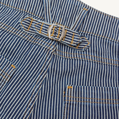 Courier Pant Sharp Fit in Indigo Hickory Stripe