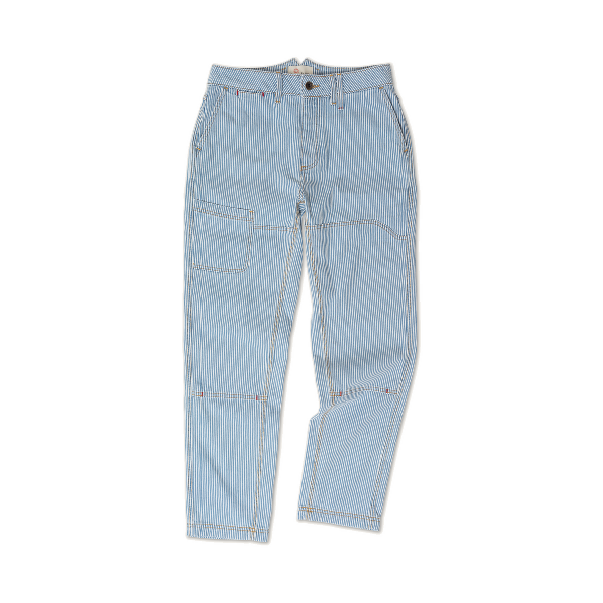 Courier Pant Sharp Fit in Indigo Hickory Stripe