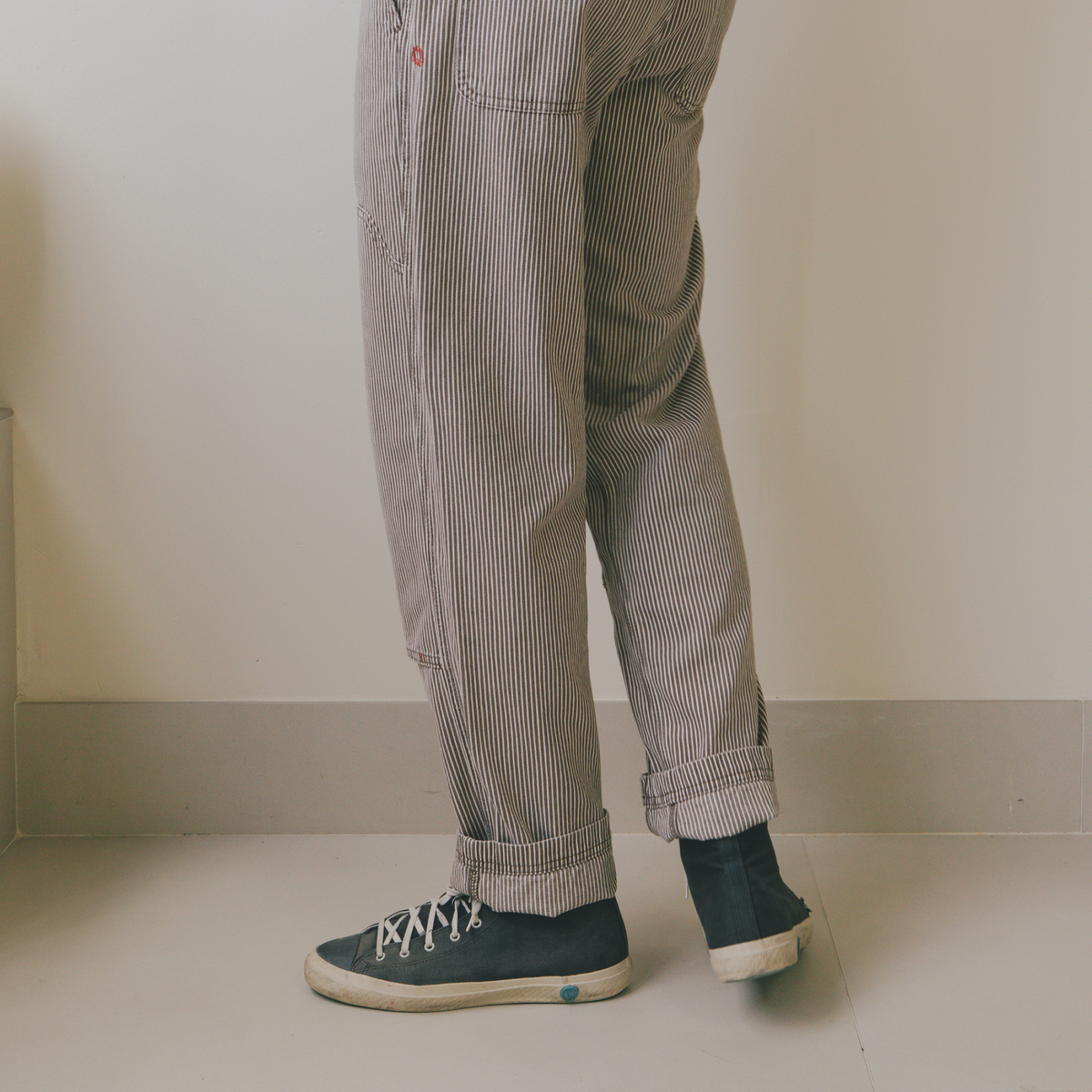 Courier Pant Sharp Fit in Coyote Hickory Stripe