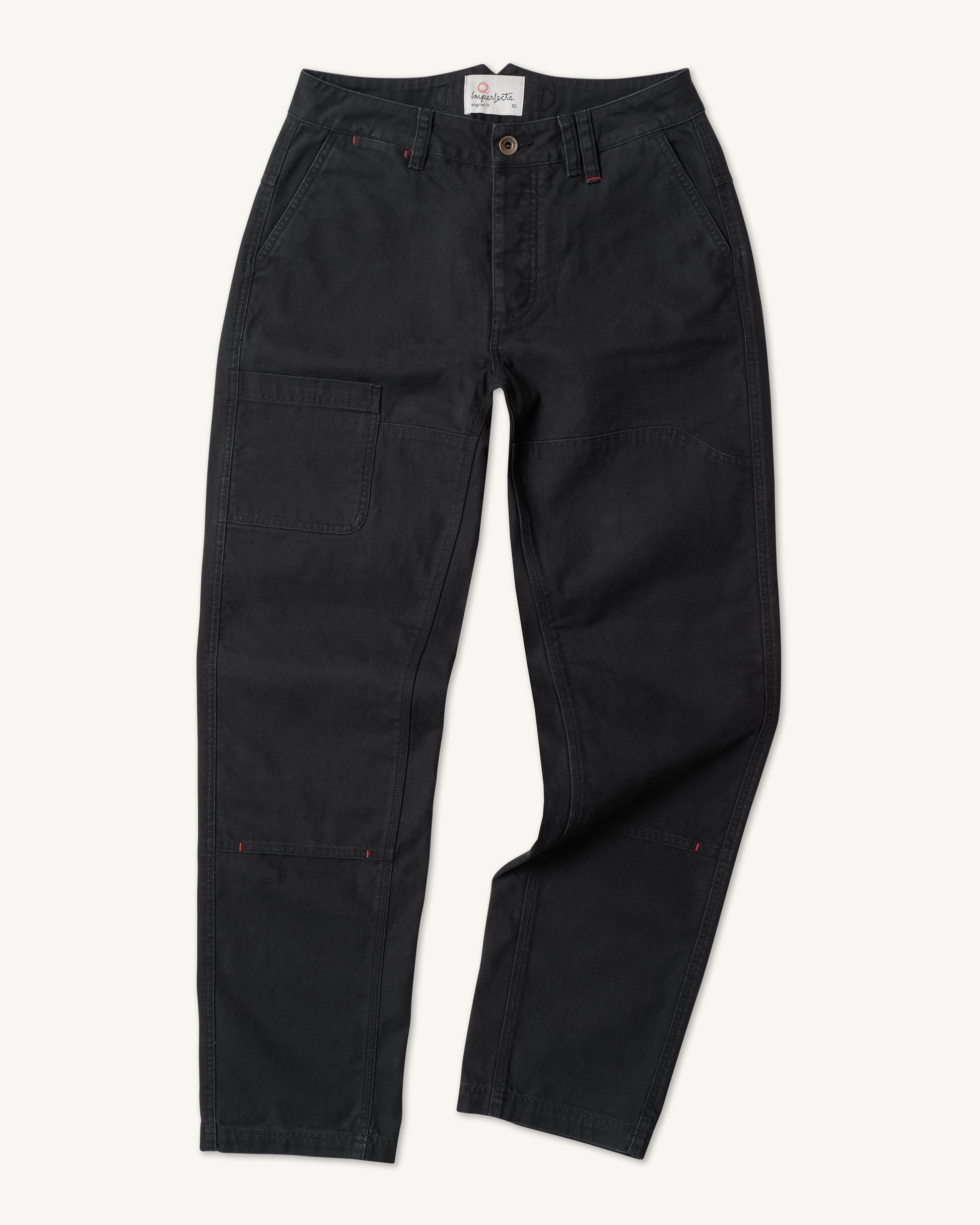 Imperfects Courier Pant OG Fit in Craft Canvas Obsidian