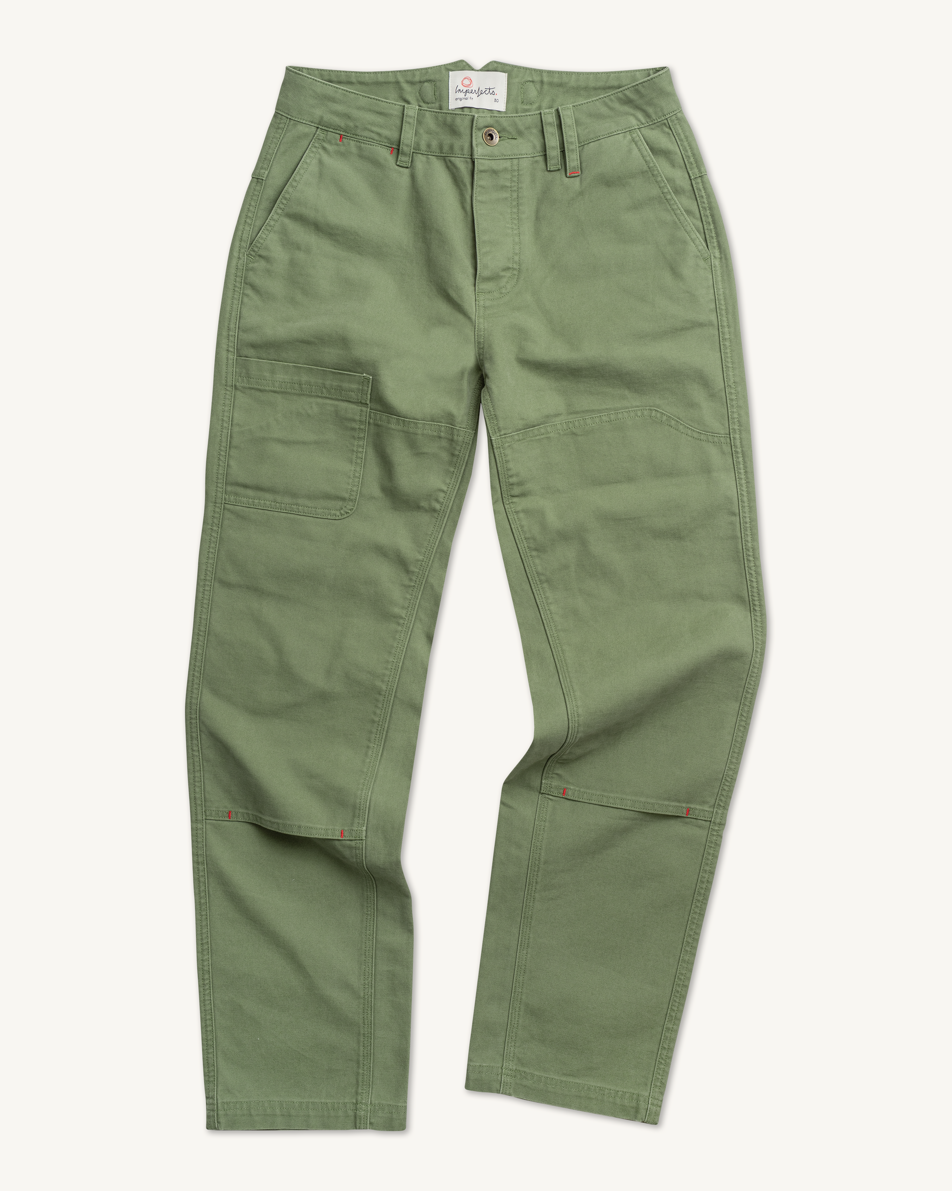 Imperfects Courier Pant OG Fit in Craft Canvas Olive