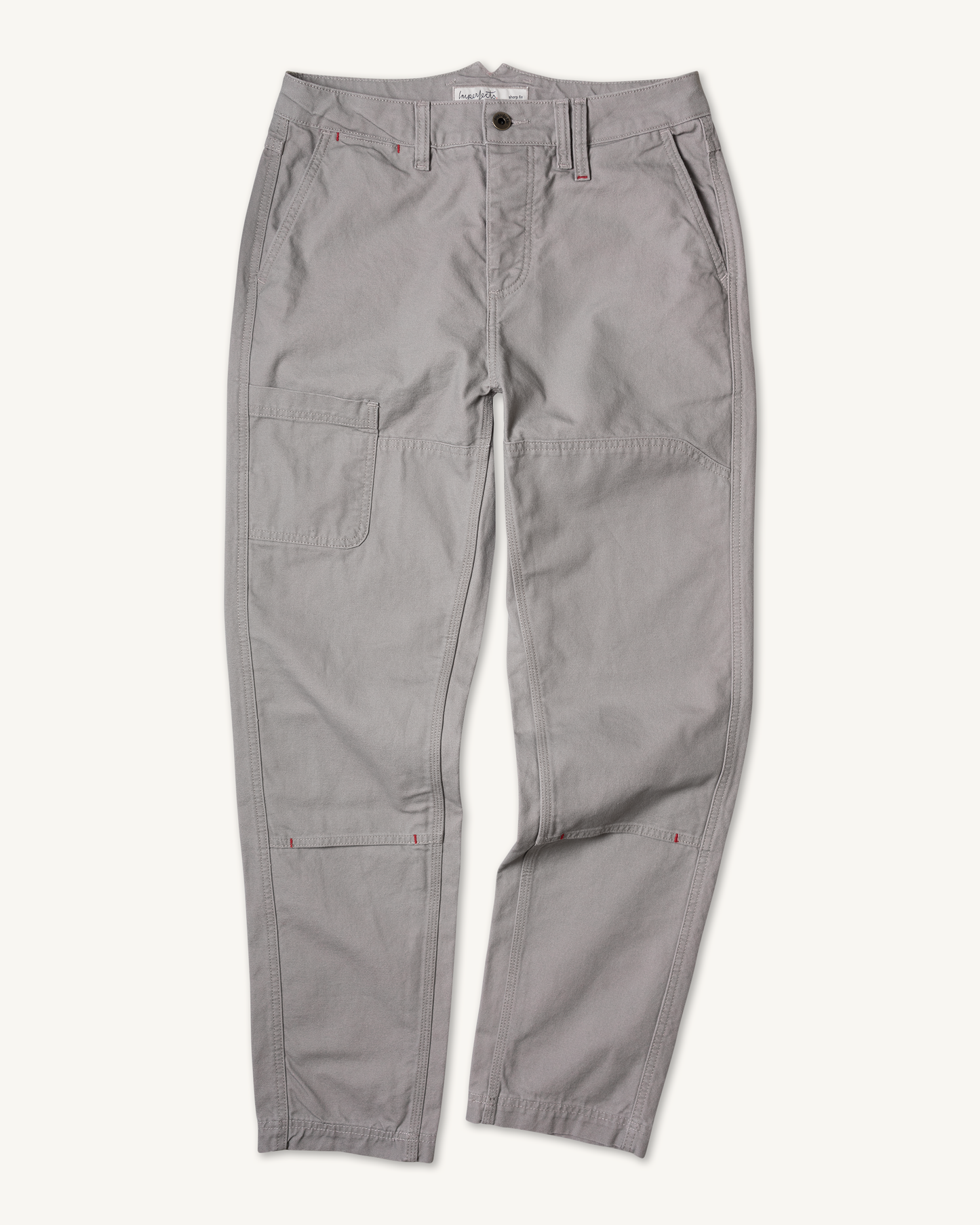 Imperfects Courier Pant Sharp Fit in Craft Canvas Driftwood