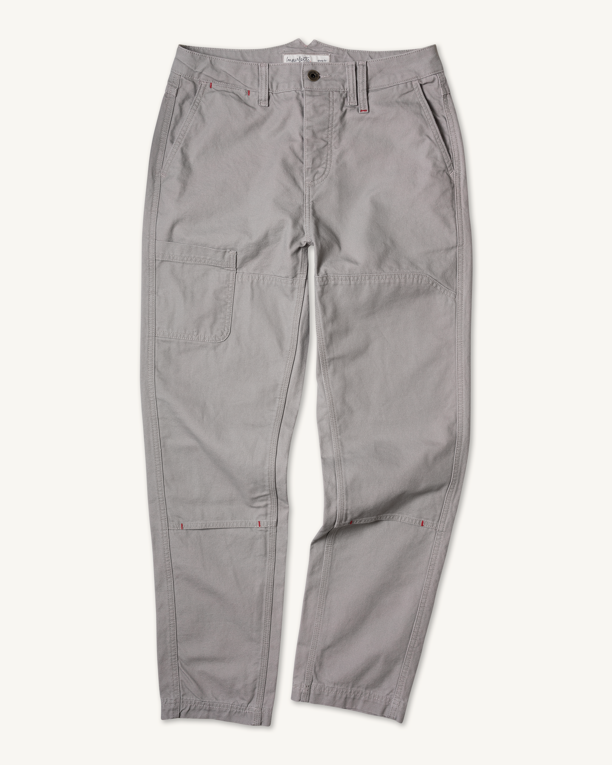 Imperfects Courier Pant Sharp Fit in Craft Canvas Driftwood