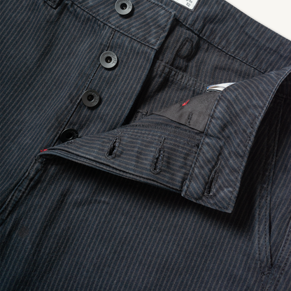 Courier Pant Sharp Fit in Indigo Hickory Stripe