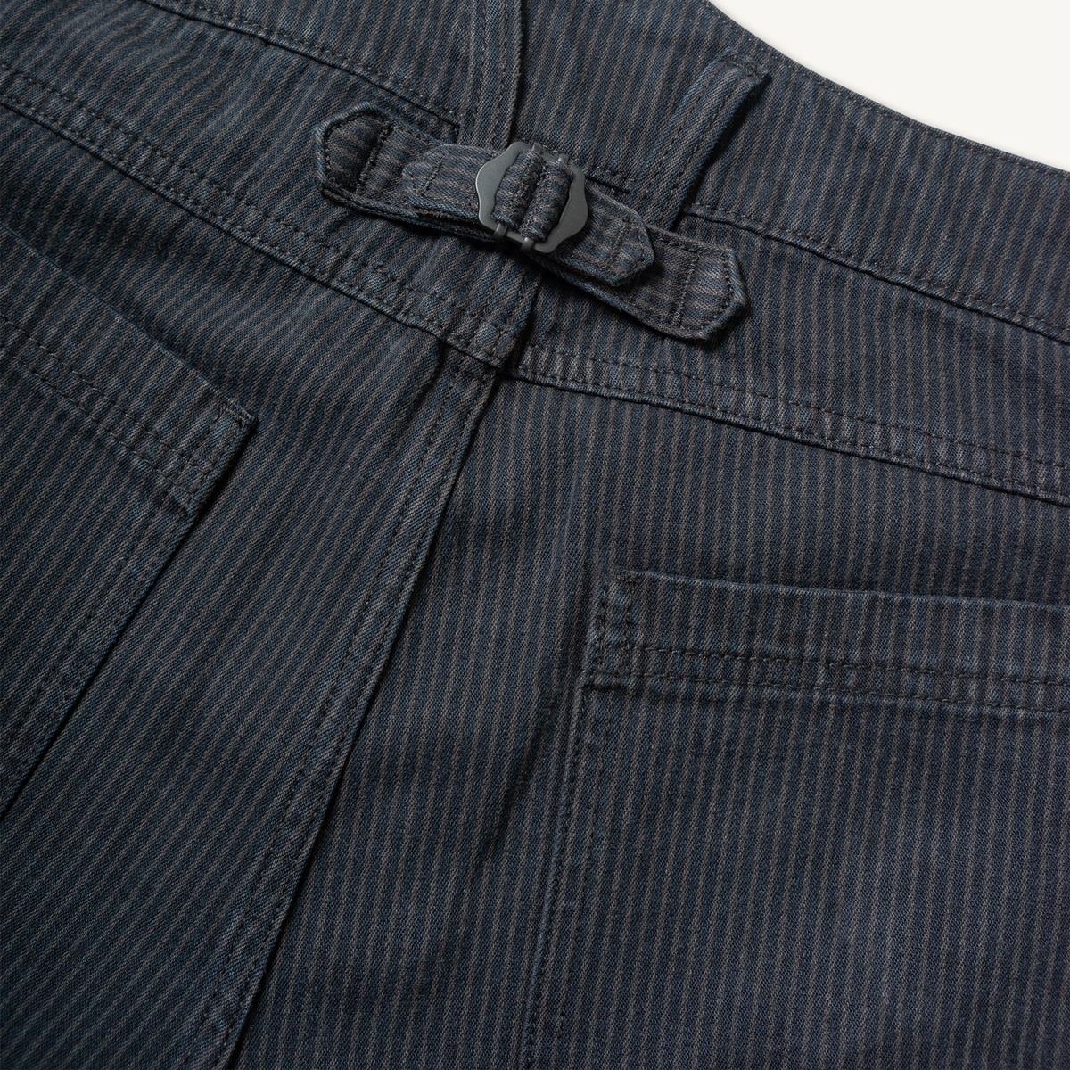 Courier Pant Sharp Fit in Indigo Hickory Stripe