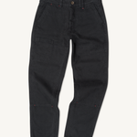 Imperfects Courier Pant Sharp Fit in Craft Canvas - Obsidian