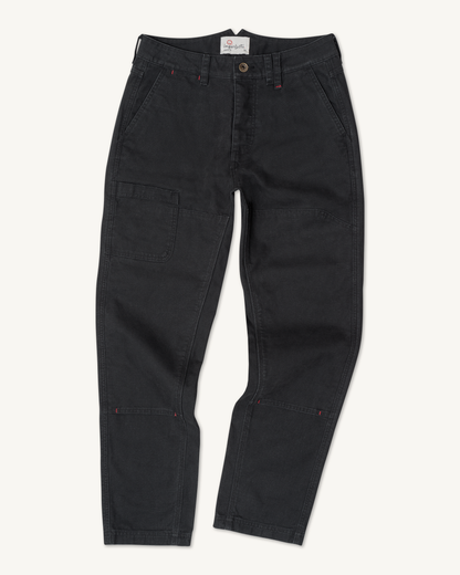 Imperfects Courier Pant Sharp Fit in Craft Canvas Obsidian