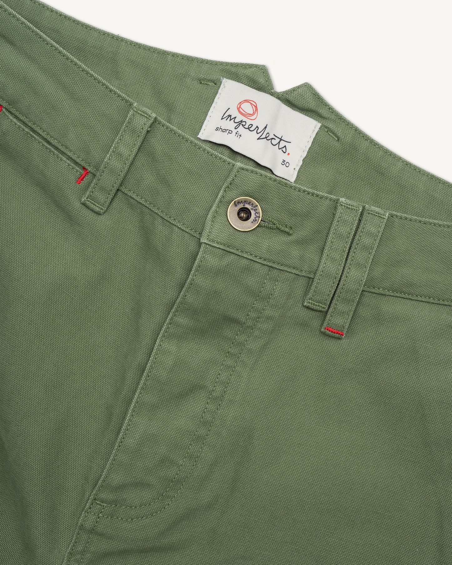 Imperfects Courier Pant Sharp Fit in Craft Canvas