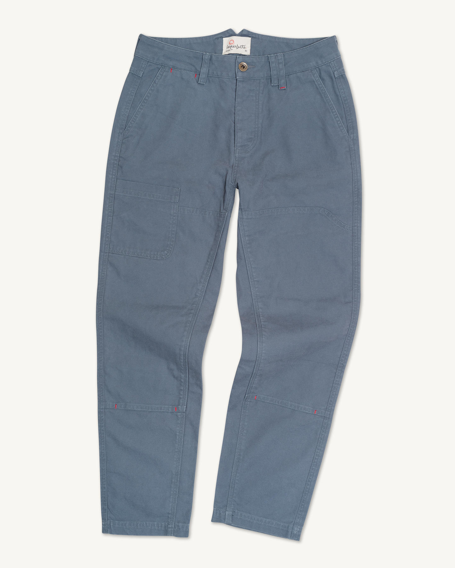 Imperfects Courier Pant Sharp Fit in Craft Canvas Stratus