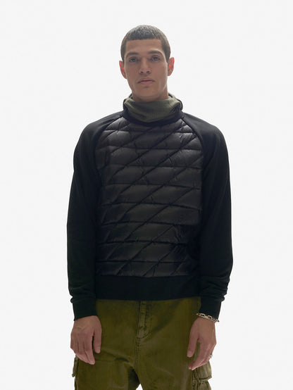 Holden Down Crew Hybrid Sweater BLACK