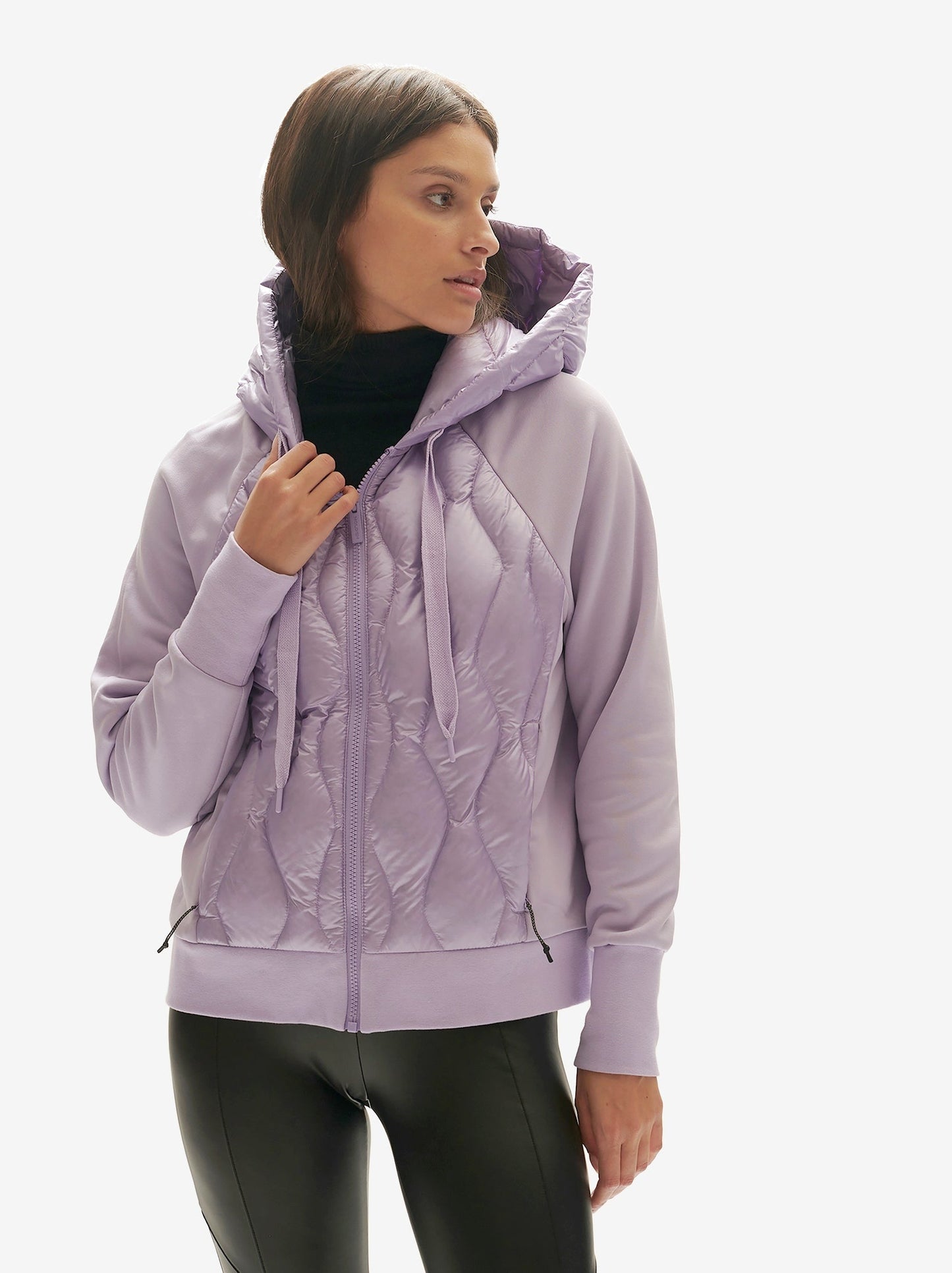 Holden W DOWN ZIP HOODIE - Lavender