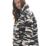 HOLDEN DOWN HALF ZIP Jacket - ZEBRA
