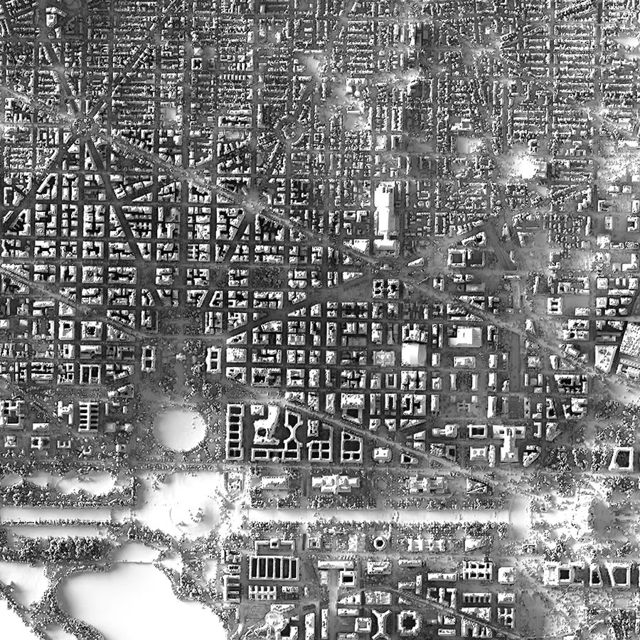 Washington D.C. Elevation Map