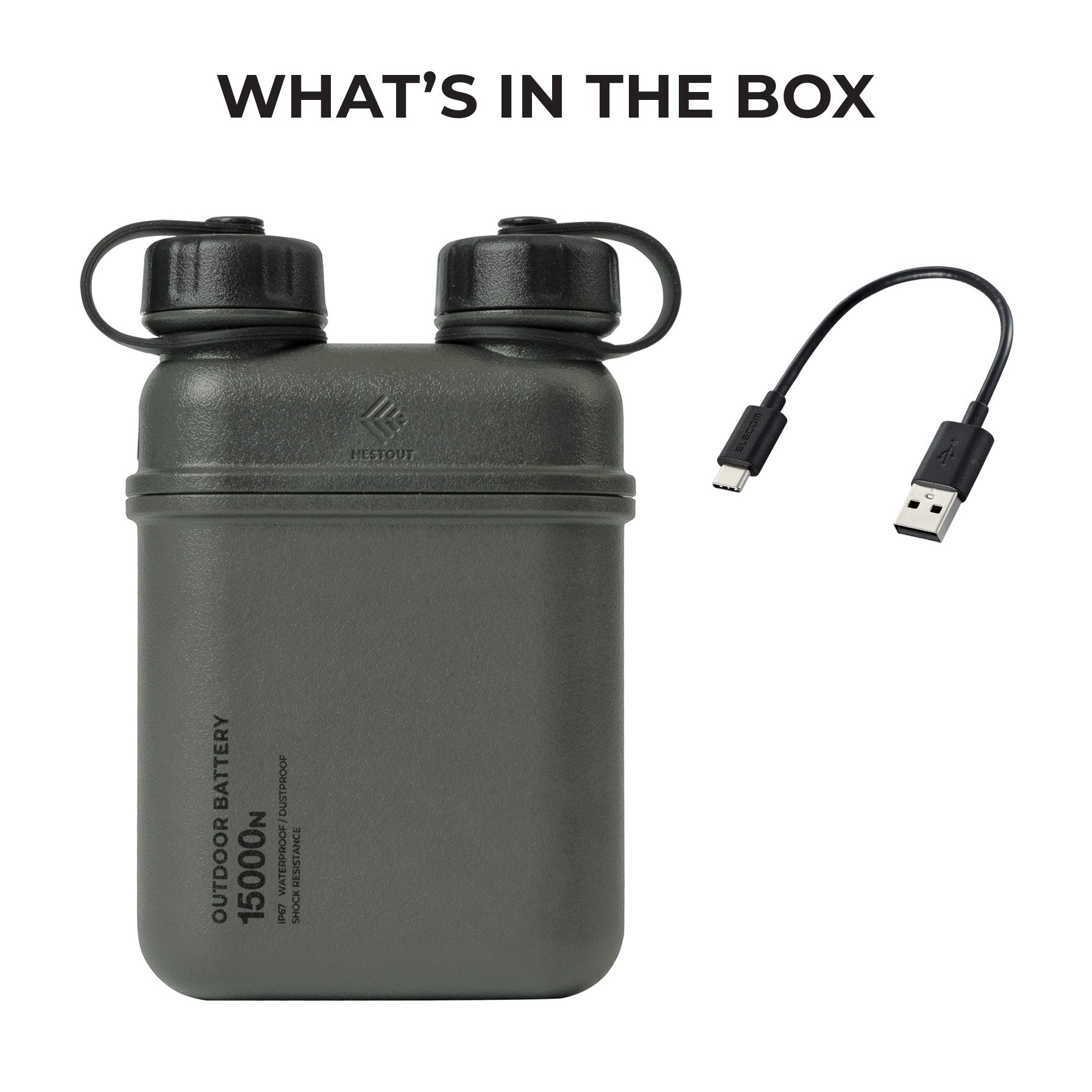 Nestout 15000mAh Power Bank | Uncrate Supply