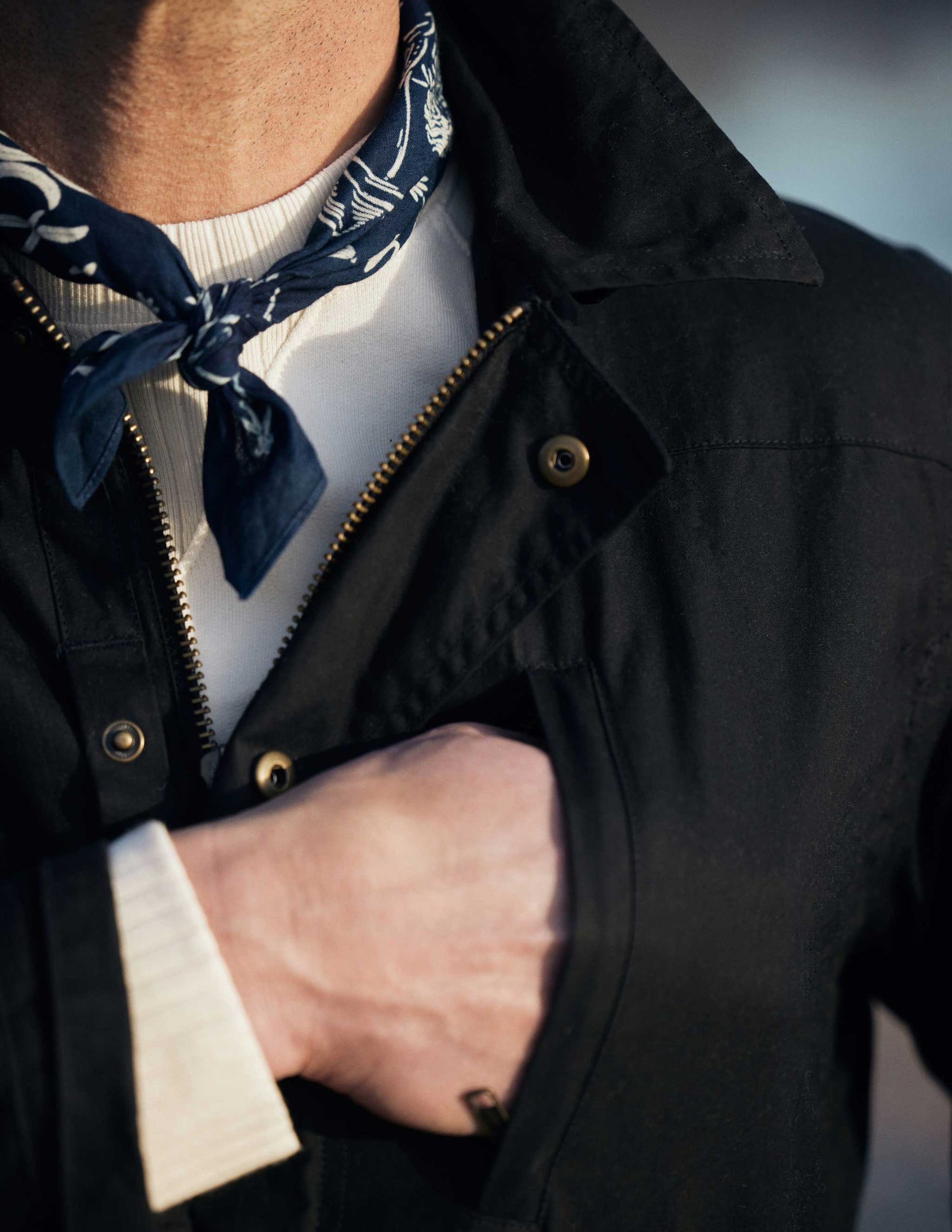 RIVAY Delaney Waxed Cotton Field Jacket