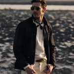 RIVAY Delaney Waxed Cotton Field Jacket - Black