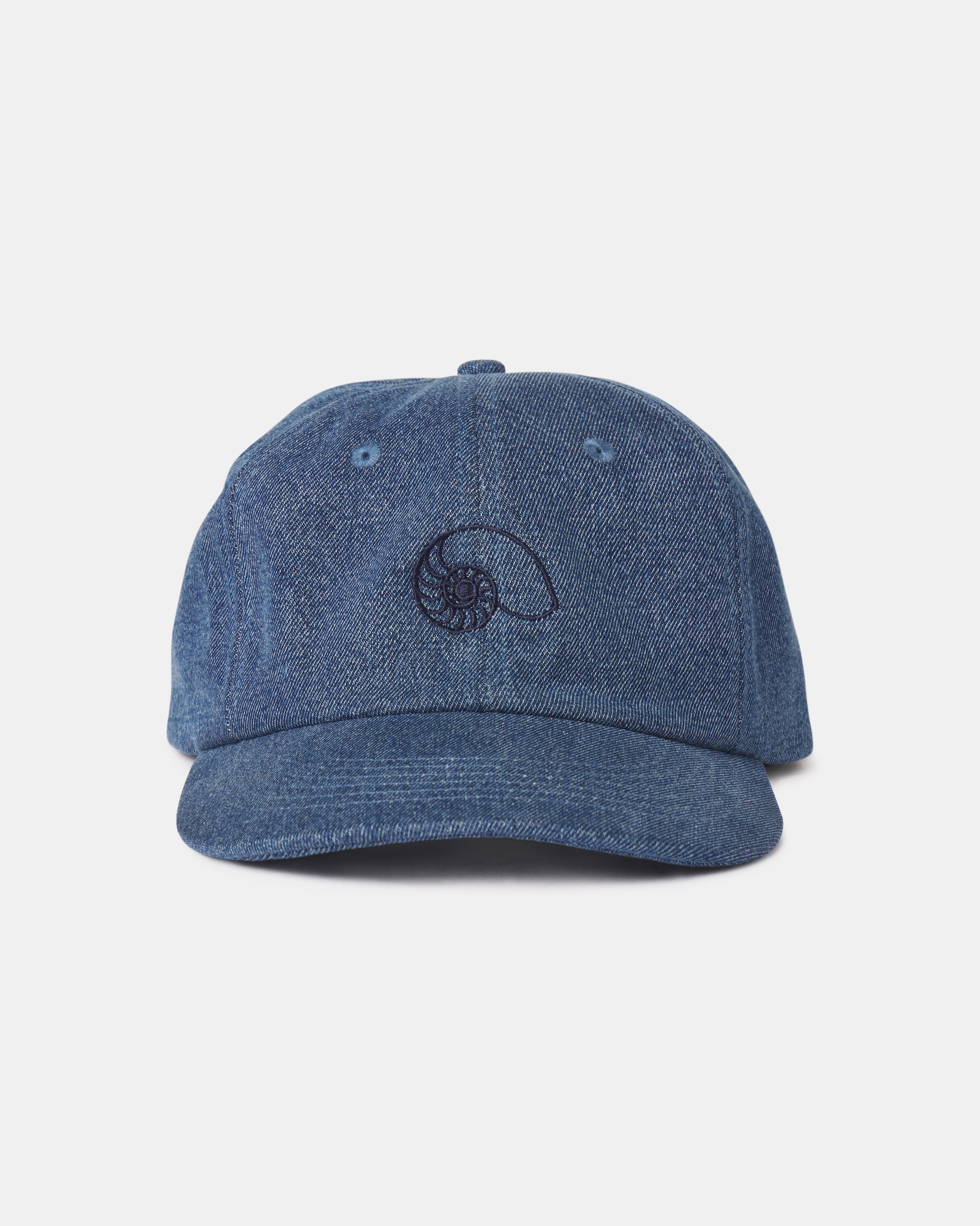AARON LEVINE DENIM NAUTILUS CAP MIDWASH DENIM
