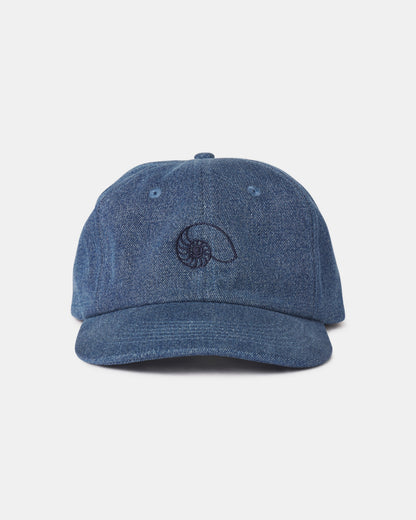 AARON LEVINE DENIM NAUTILUS CAP MIDWASH DENIM