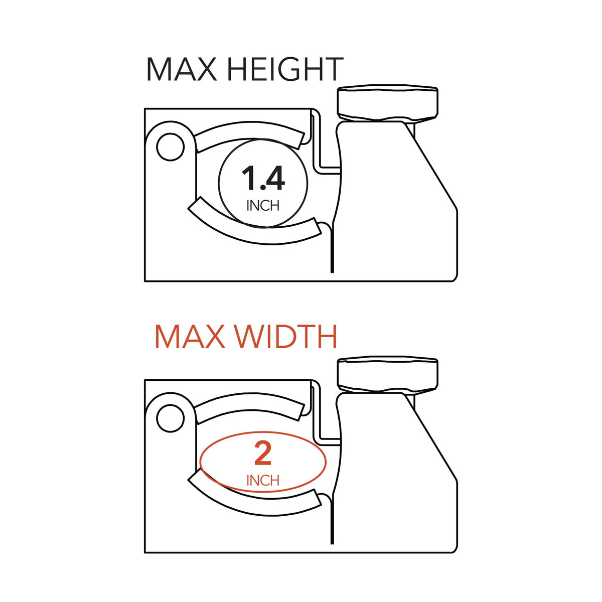 DMOS Universal Shovel/Axe Mount