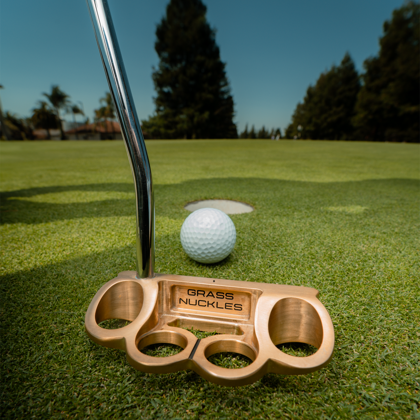 Grass Nuckles Mallet Putter and Head Cover
