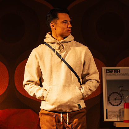 Topo Designs Alpine High Label Hoodie - Oatmeal Heather