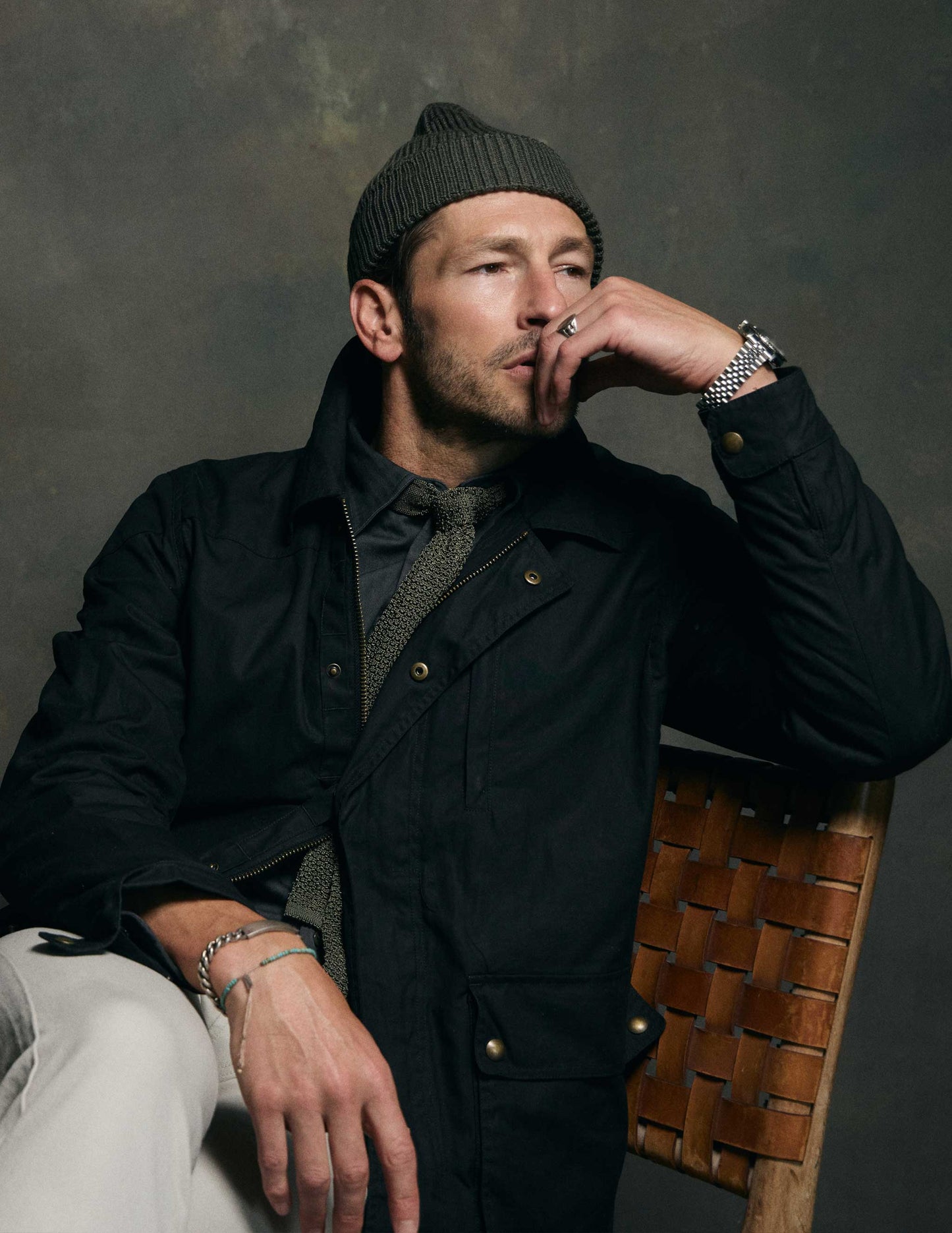 RIVAY Delaney Waxed Cotton Field Jacket