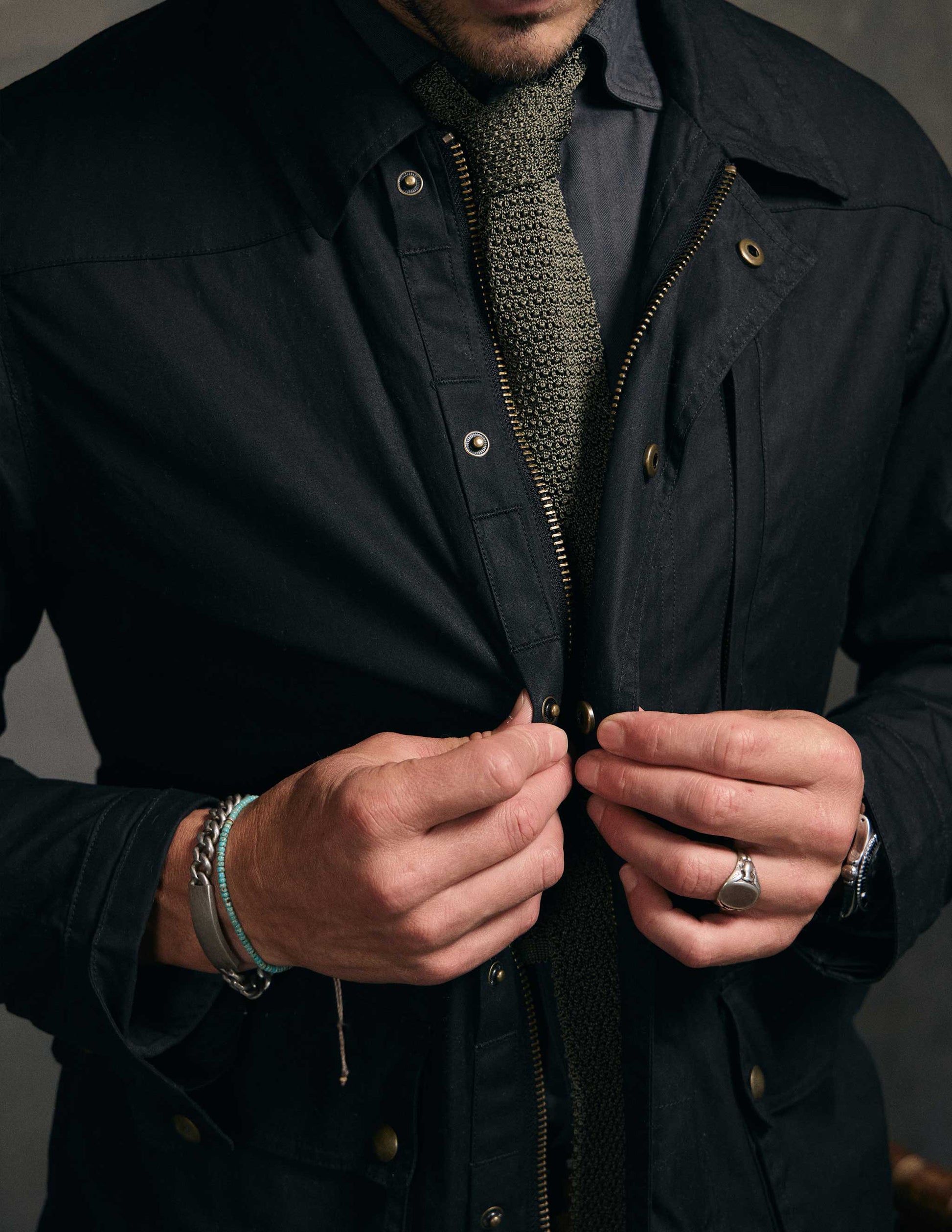 RIVAY Delaney Waxed Cotton Field Jacket