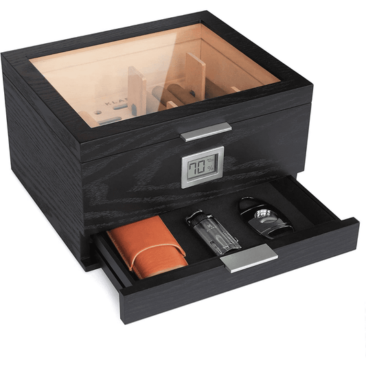 Klaro Mill Glass Top Humidor