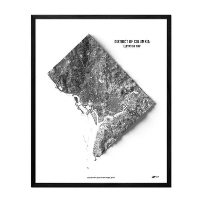 Washington D.C. Elevation Map