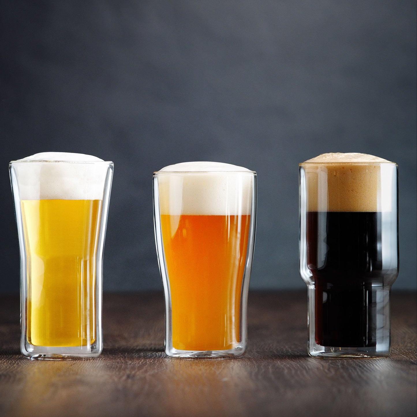 Double Walled Beer Glasses