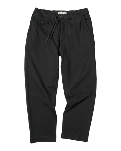 Easy Rider Pant in French Terry Obsidian