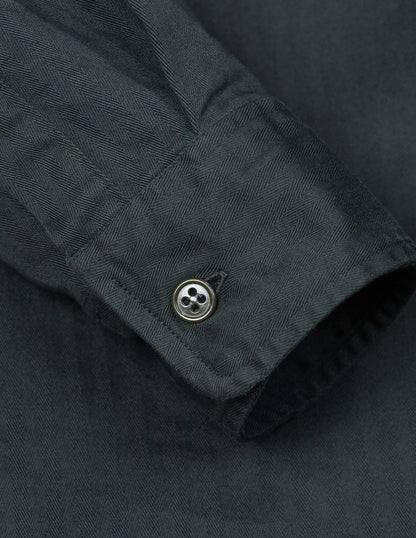 Enfield Officer's Shirt in Faded Black