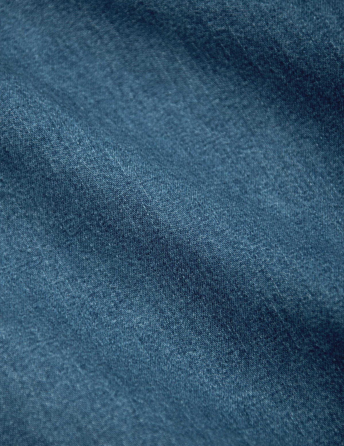 Ennis Selvedge Denim Western Shirt in Medium Wash