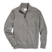 Billy Reid Quilted Half Zip - Medium Grey
