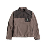 Topo Designs Vista 1/4 Zip Lightweight Fleece - Charcoal / Black