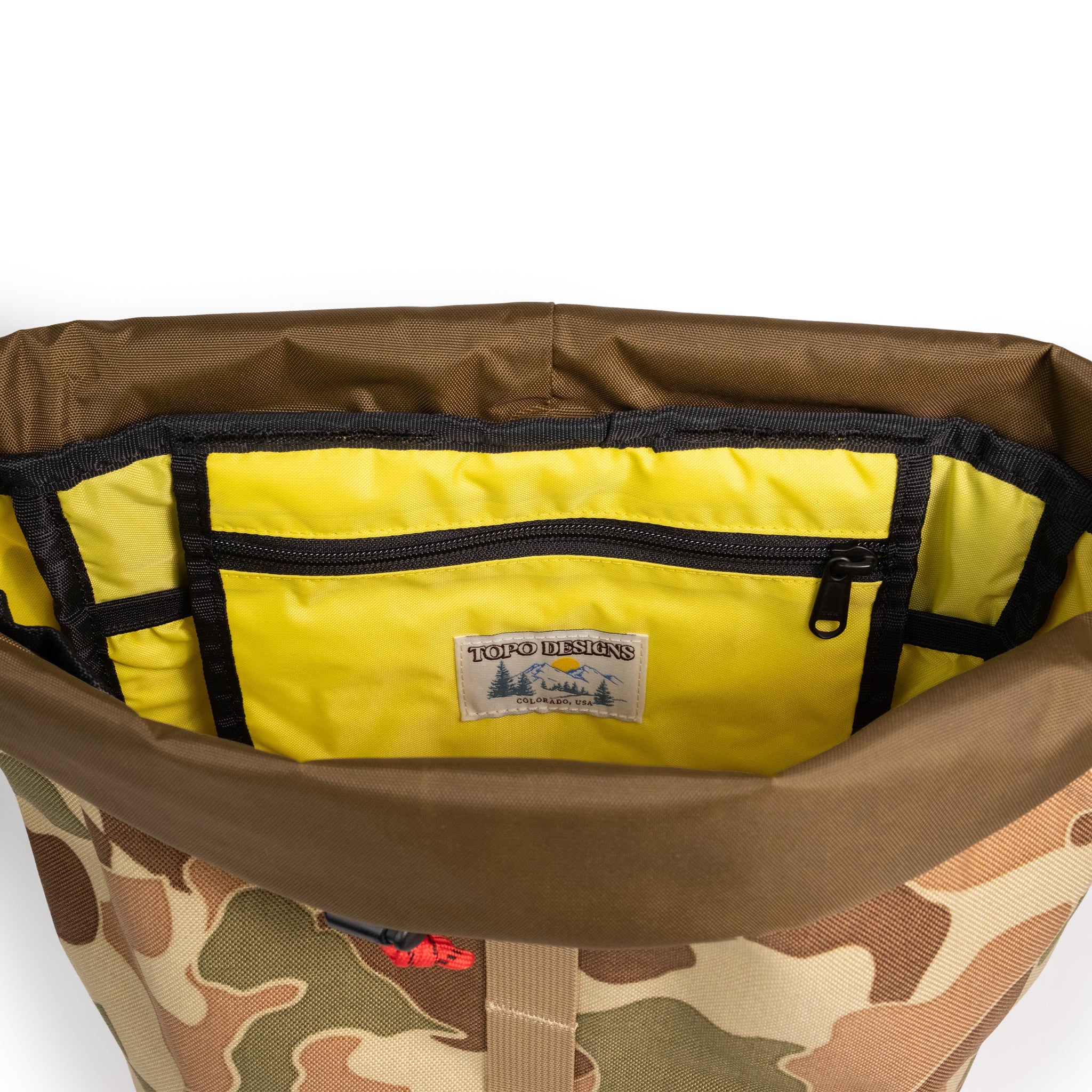 Topo Design Cosmos Backpack Duck Camo | Uncrate Supply