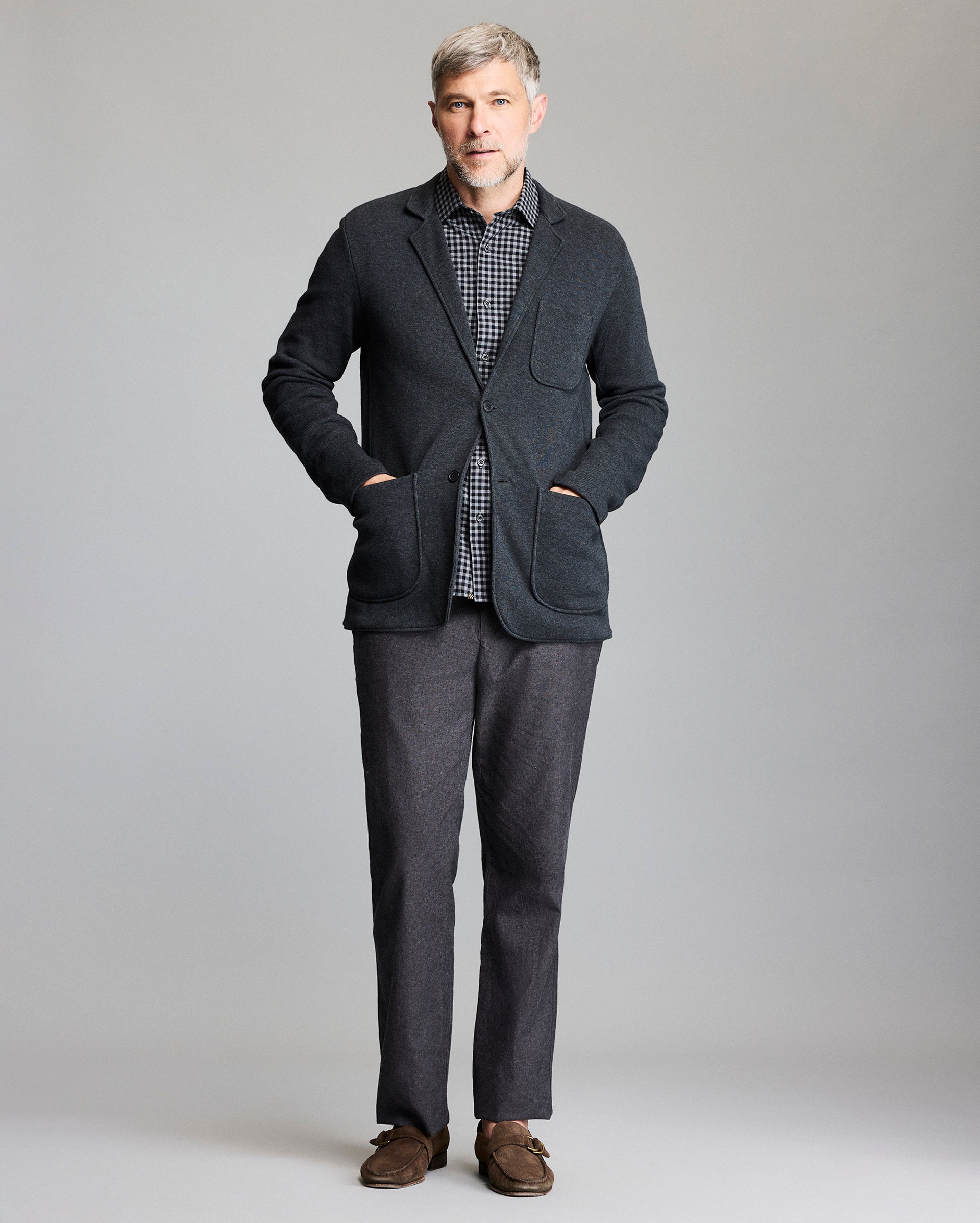 Billy Reid Heathered Knit Sport Coat
