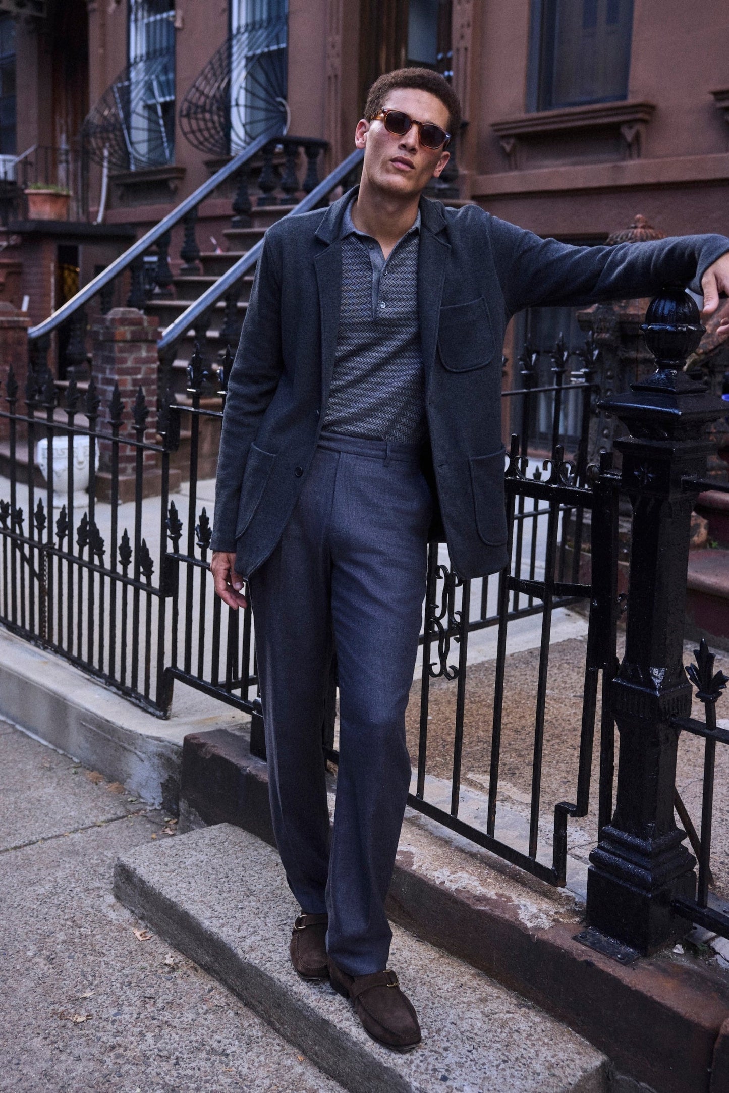 Billy Reid Heathered Knit Sport Coat