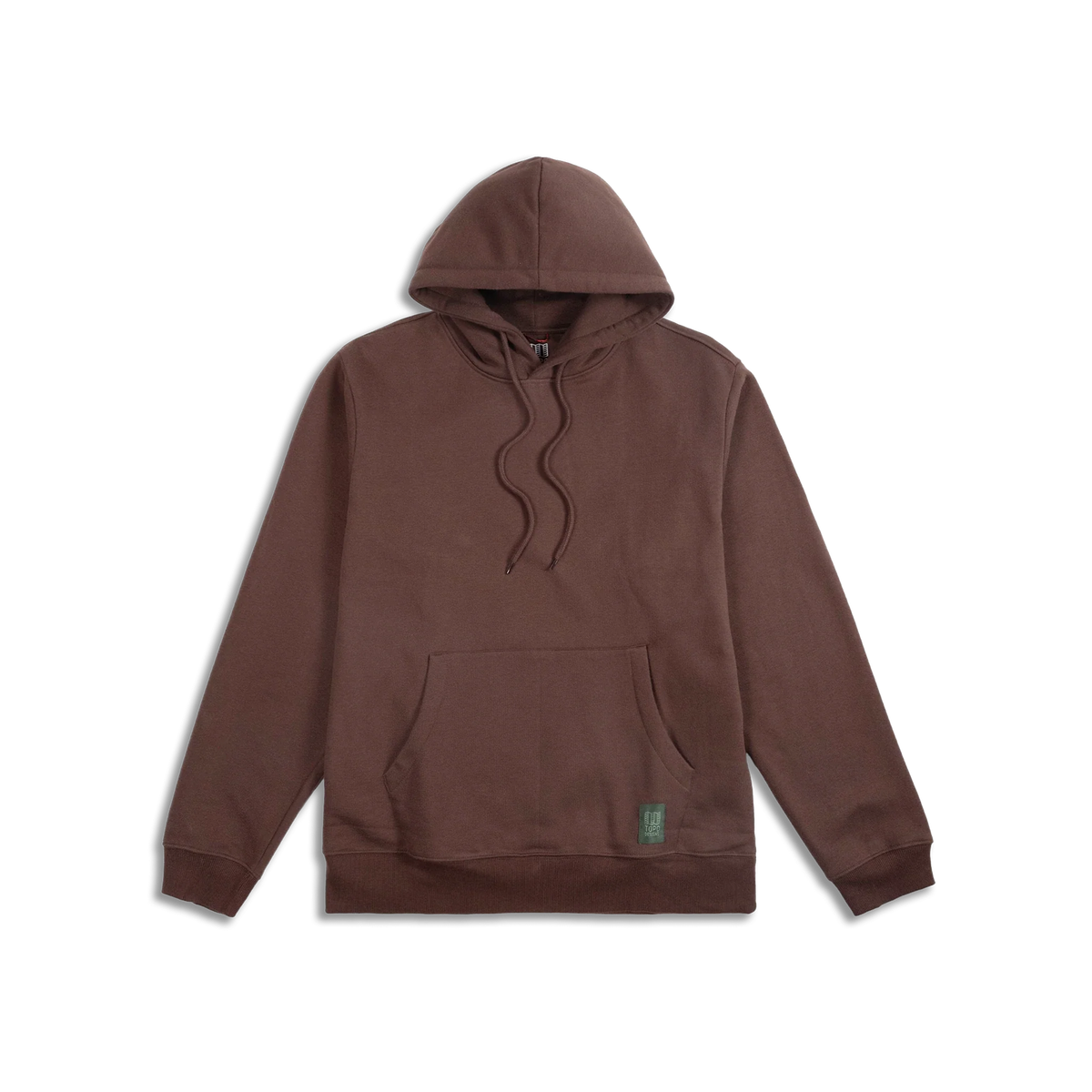 Topo Designs Alpine High Label Hoodie - Dark Brown