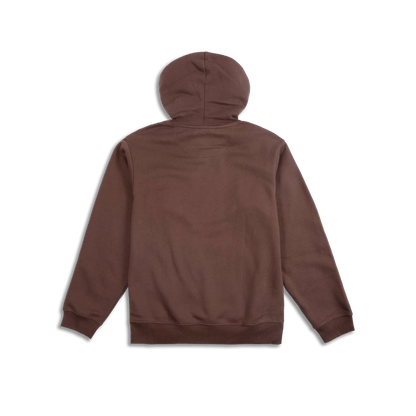 Topo Designs Alpine High Label Hoodie - Dark Brown