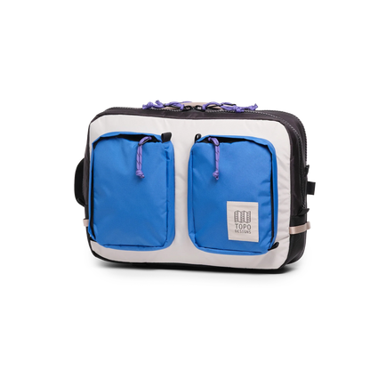 Topo Designs Global Briefcase Classic Blue Bone White