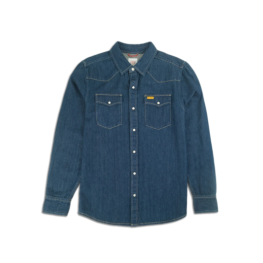 Topo Designs Mountain Shirt Long Sleeve Denim