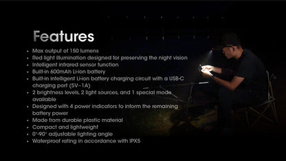 Nitecore NU11 Motion Sensing Clip-On Cap Light